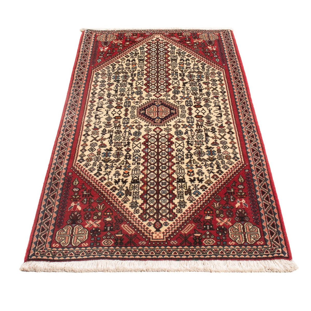 Perser Rug - Nomadic - 147 x 70 cm - cream