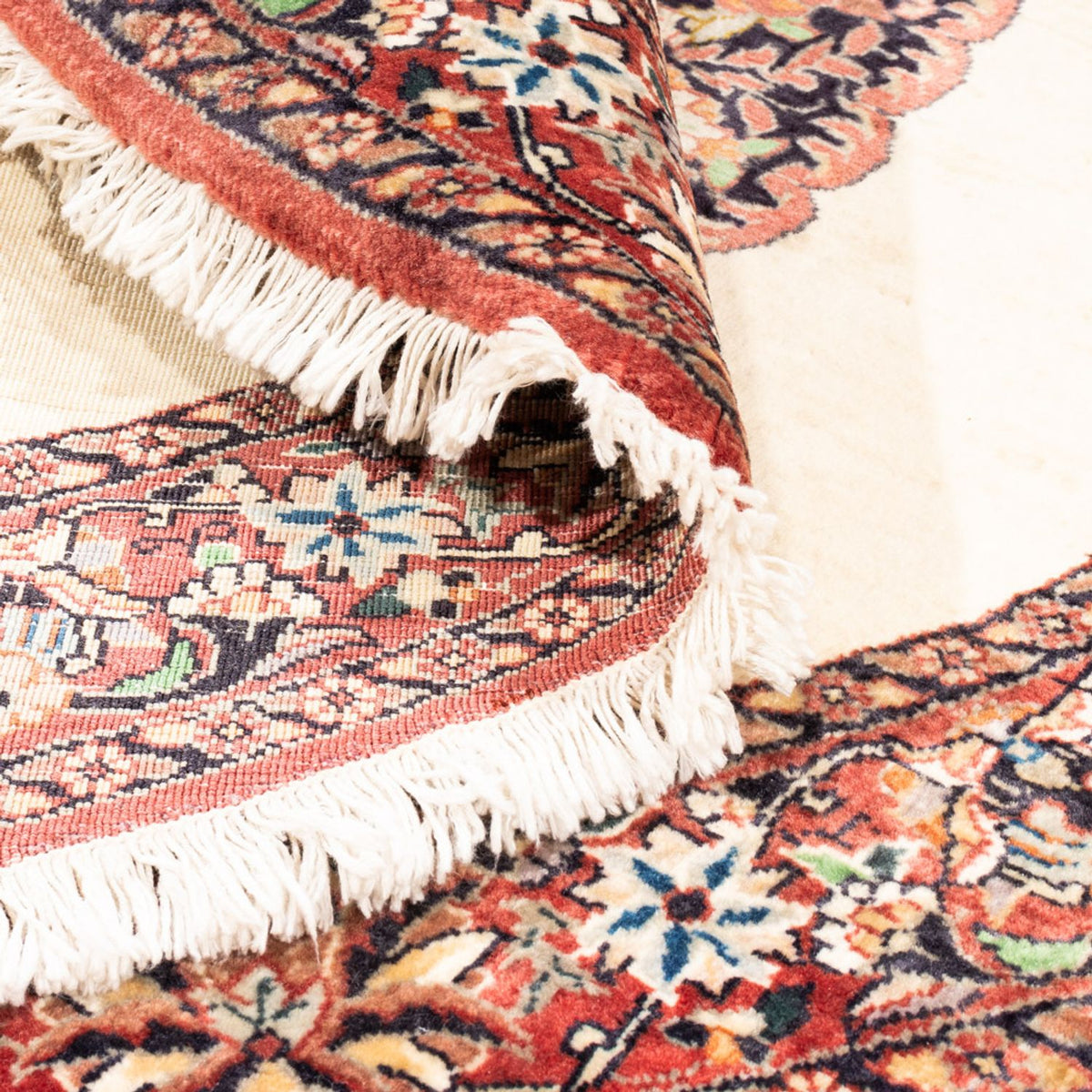 Perser Rug - Bidjar round  - 100 x 100 cm - cream