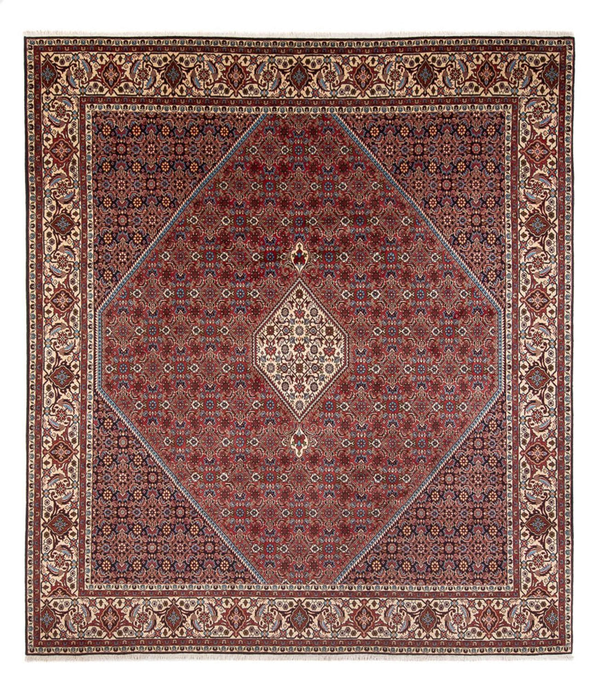 Perser Rug - Bidjar - 294 x 253 cm - dark red