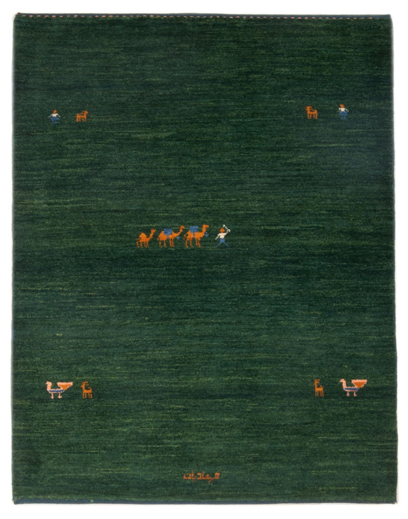 Gabbeh Rug - Perser - 151 x 104 cm - dark green