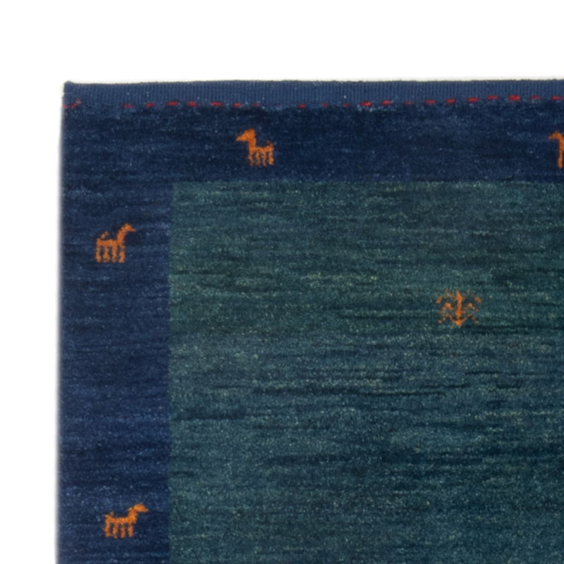 Gabbeh Rug - Perser - 139 x 100 cm - petrol blue