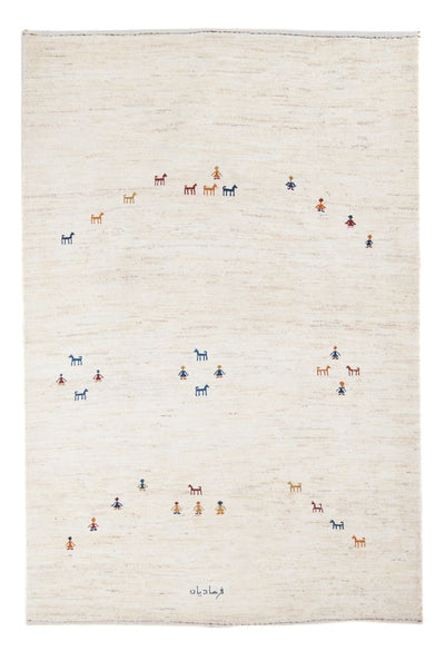 Persian Gabbeh Rug 126x178cm - Perserteppich Wollteppich