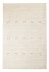 Persian Gabbeh Rug 122x172cm - Perserteppich Wollteppich - Rectangle / Beige / 122 x 172 cm Rectangle