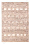 Persian Gabbeh Rug 117x178cm - Perserteppich Wollteppich - Rectangle / Dark Beige / 117 x 178 cm Rectangle