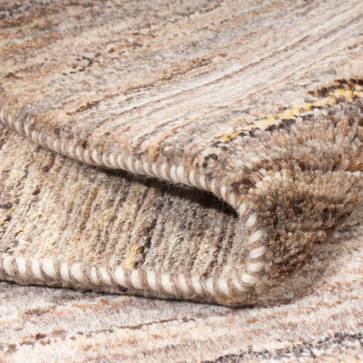 Gabbeh Rug - Perser - 194 x 154 cm - dark beige