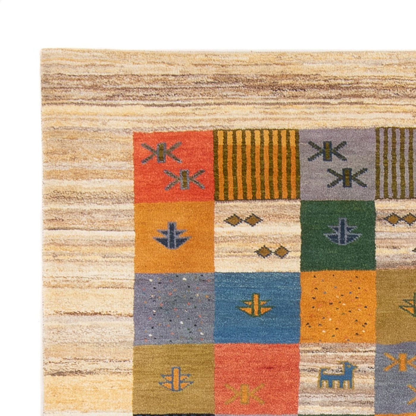 Persian Gabbeh Rug 242x174cm - Perserteppich Wollteppich