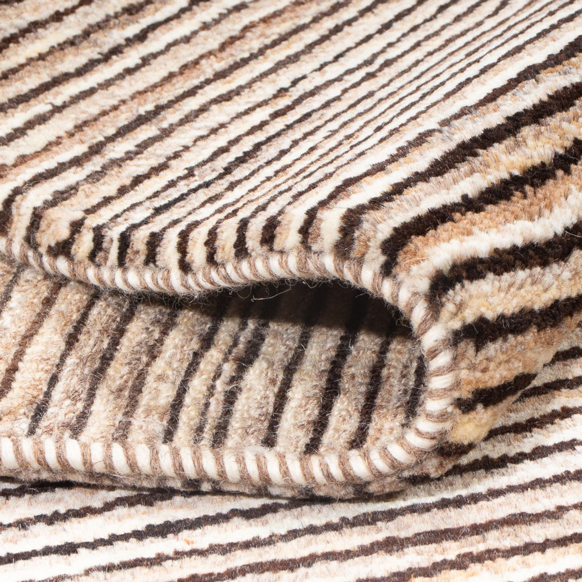 Gabbeh Rug - Perser - 190 x 152 cm - dark beige