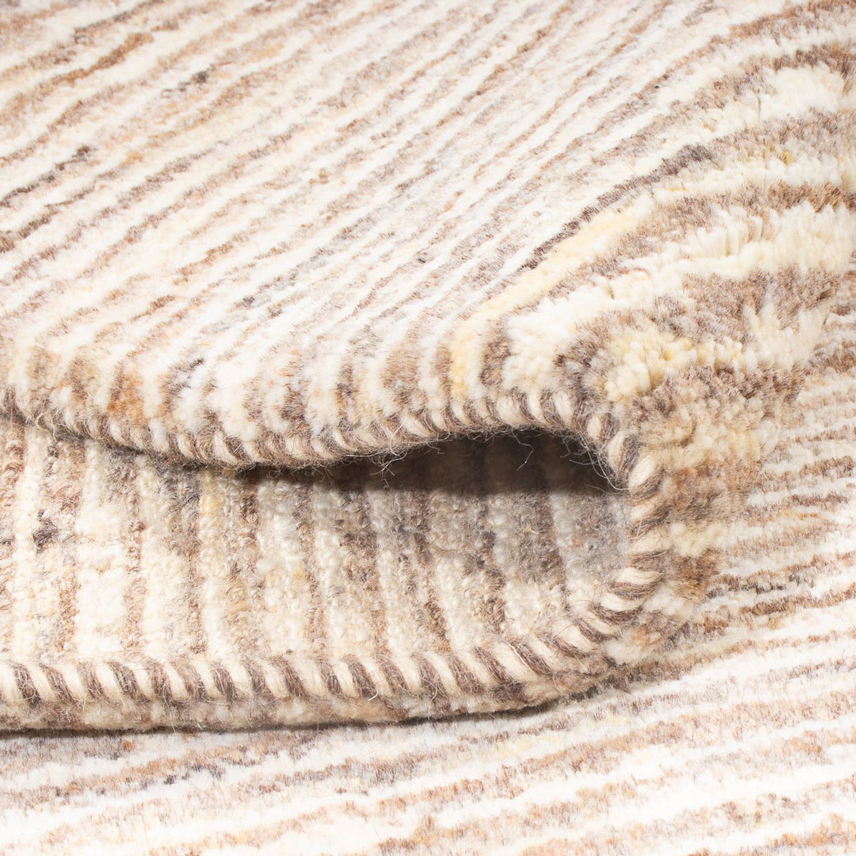 Gabbeh Rug - Perser - 194 x 151 cm - dark beige