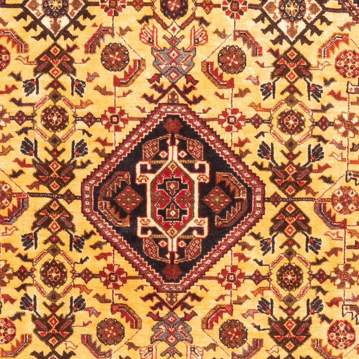 Perser Rug - Nomadic - 150 x 110 cm - yellow