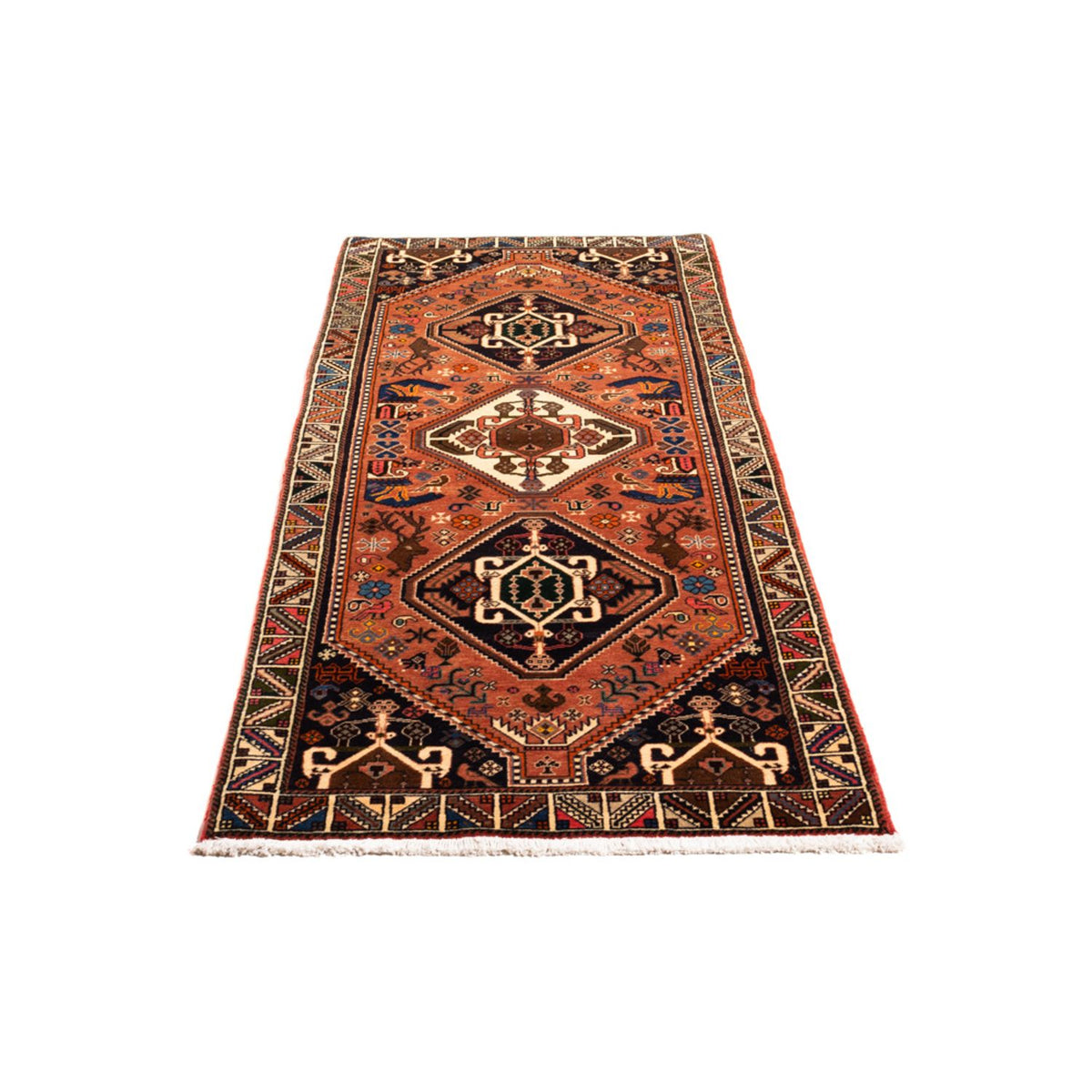 Runner Perser Rug - Nomadic - 200 x 73 cm - terracotta