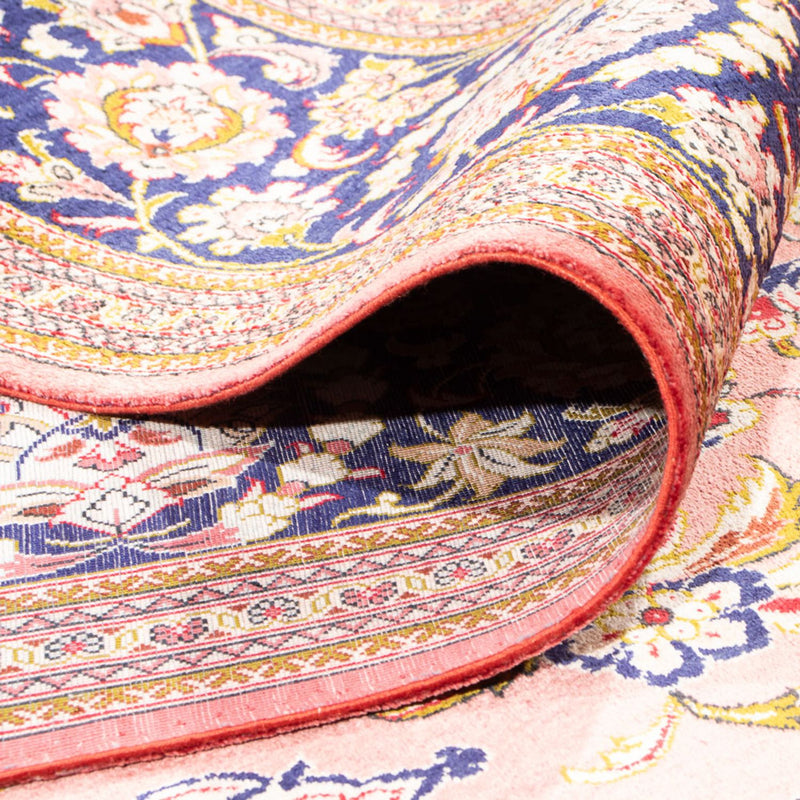 Silk Rug - Ghom Silk - Premium square  - 247 x 247 cm - light red