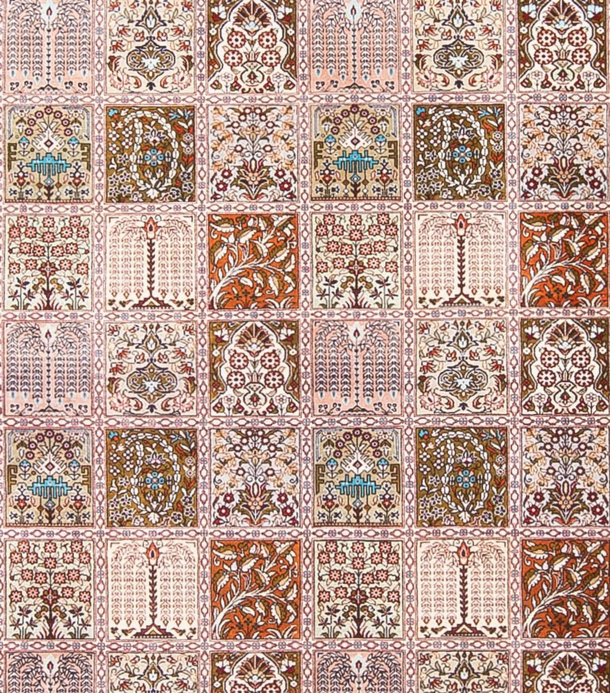 Silk Rug - Ghom Silk - Premium square  - 250 x 250 cm - multicolored