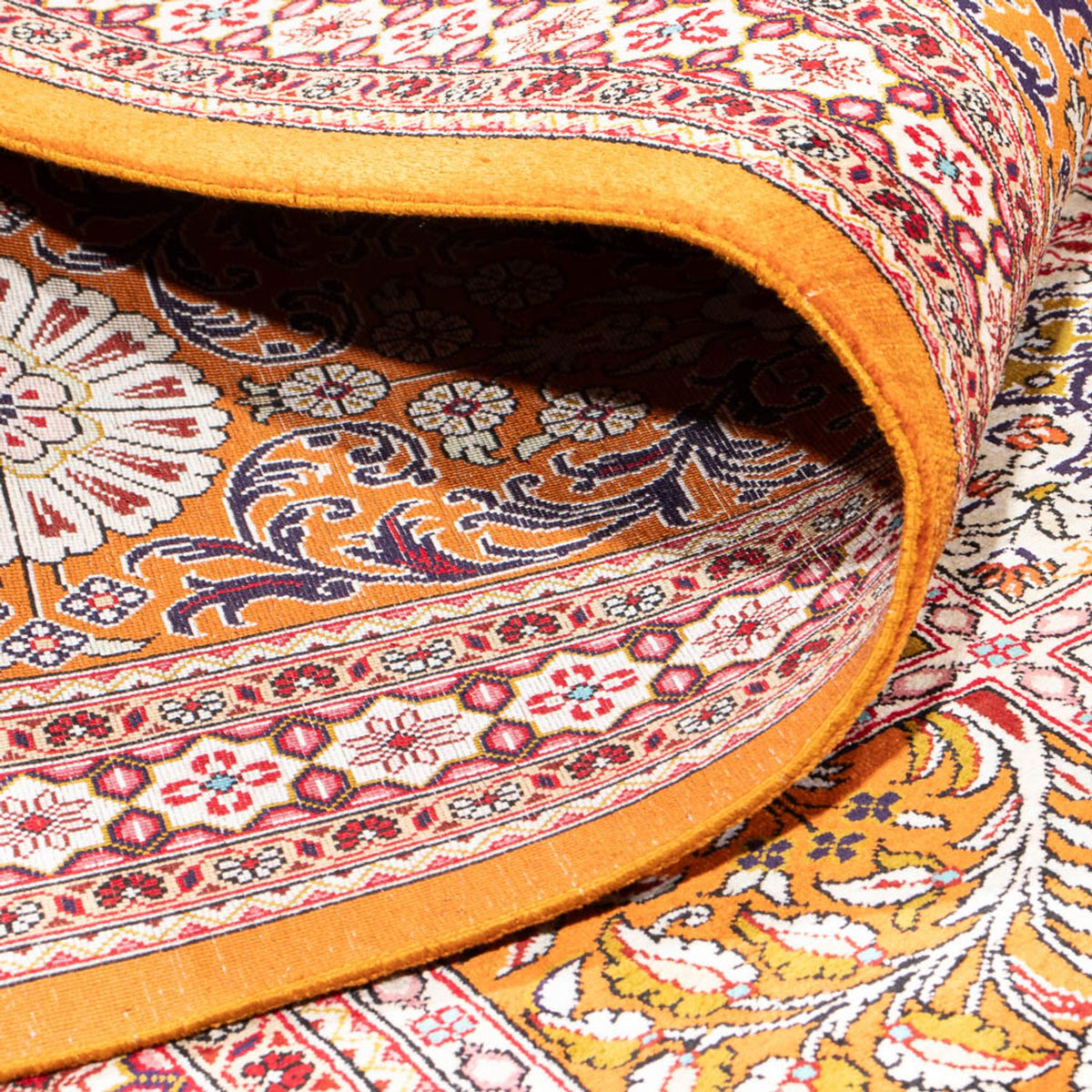 Silk Rug - Ghom Silk - Premium square  - 250 x 250 cm - multicolored