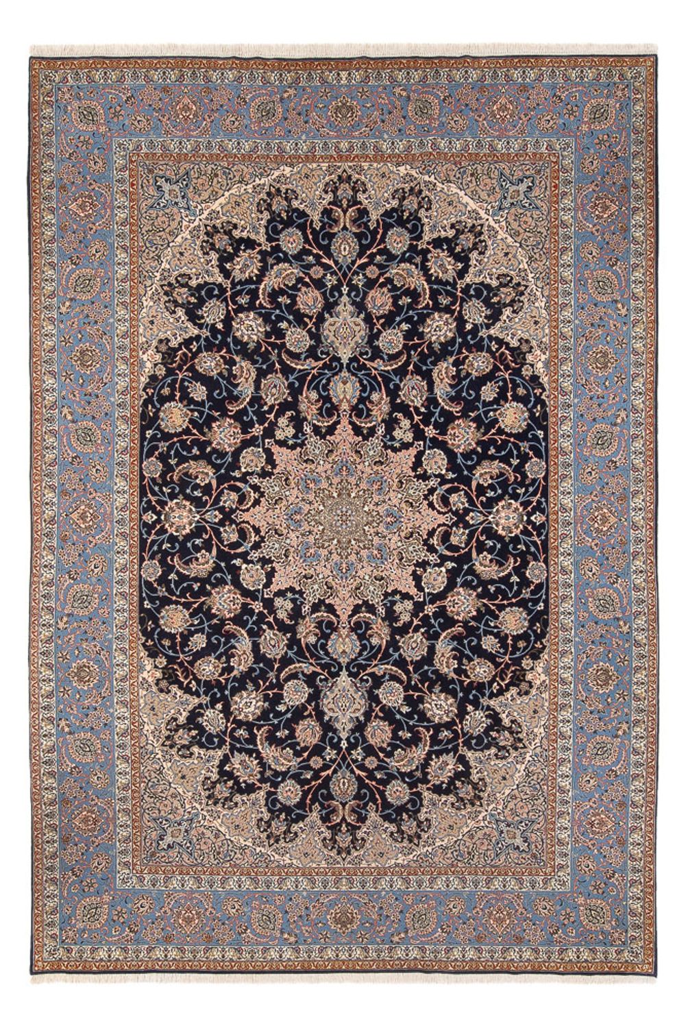 Perser Rug - Isfahan - Premium - 355 x 255 cm - dark blue