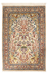 Isfahan Rug 74x110cm - Persian Rugs - Rectangle / Cream / 74 x 110 cm Rectangle