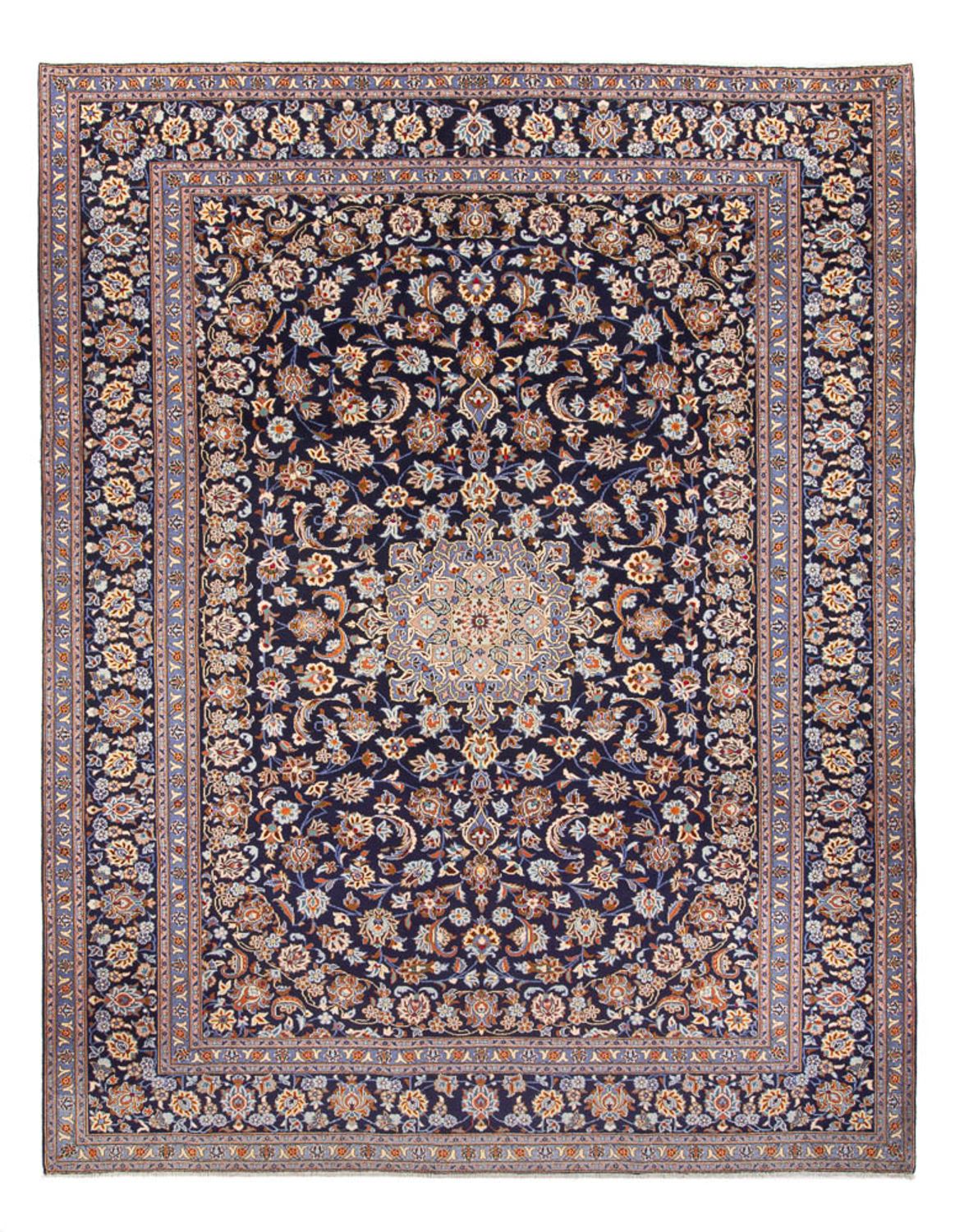 Perser Rug - Keshan - 395 x 292 cm - dark blue