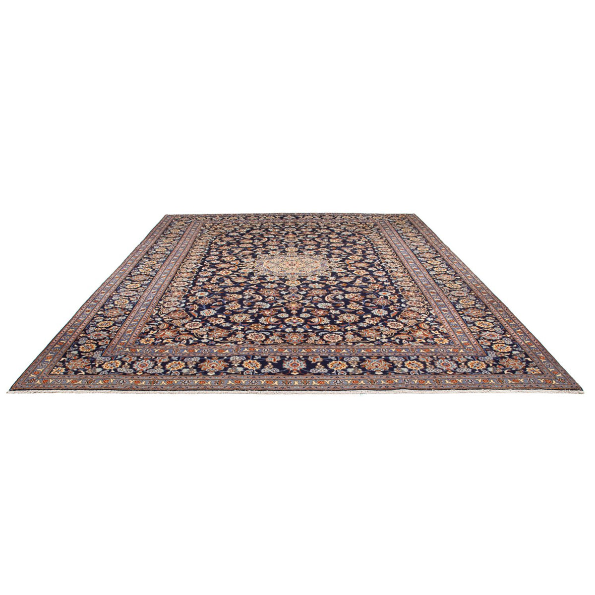 Perser Rug - Keshan - 395 x 292 cm - dark blue