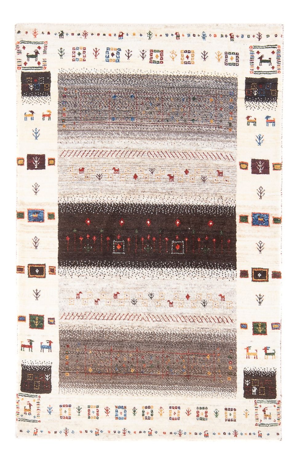 Gabbeh Rug - Loribaft Perser - 126 x 84 cm - multicolored