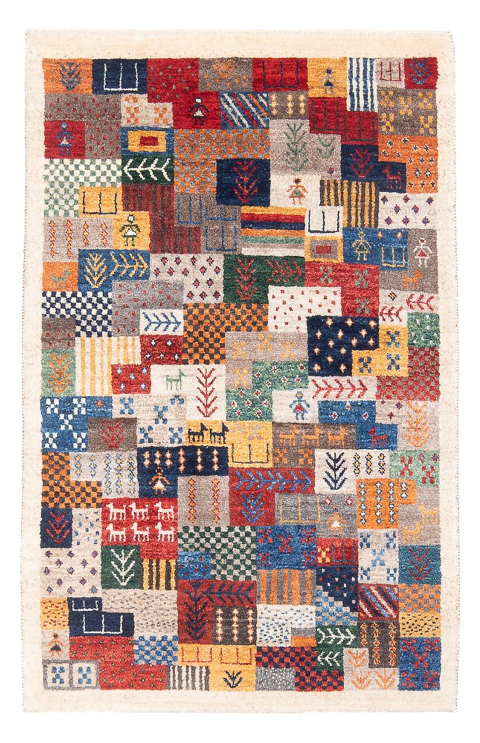 Gabbeh Rug - Loribaft Perser - 129 x 78 cm - multicolored