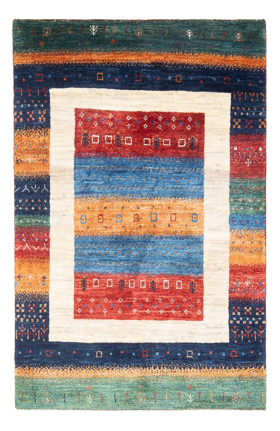 Gabbeh Rug - Loribaft Perser - 138 x 83 cm - multicolored