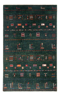 Gabbeh Rug - Loribaft Perser - 136 x 85 cm - dark green