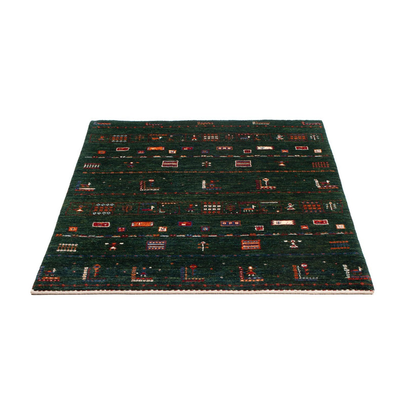 Gabbeh Rug - Loribaft Perser - 136 x 85 cm - dark green