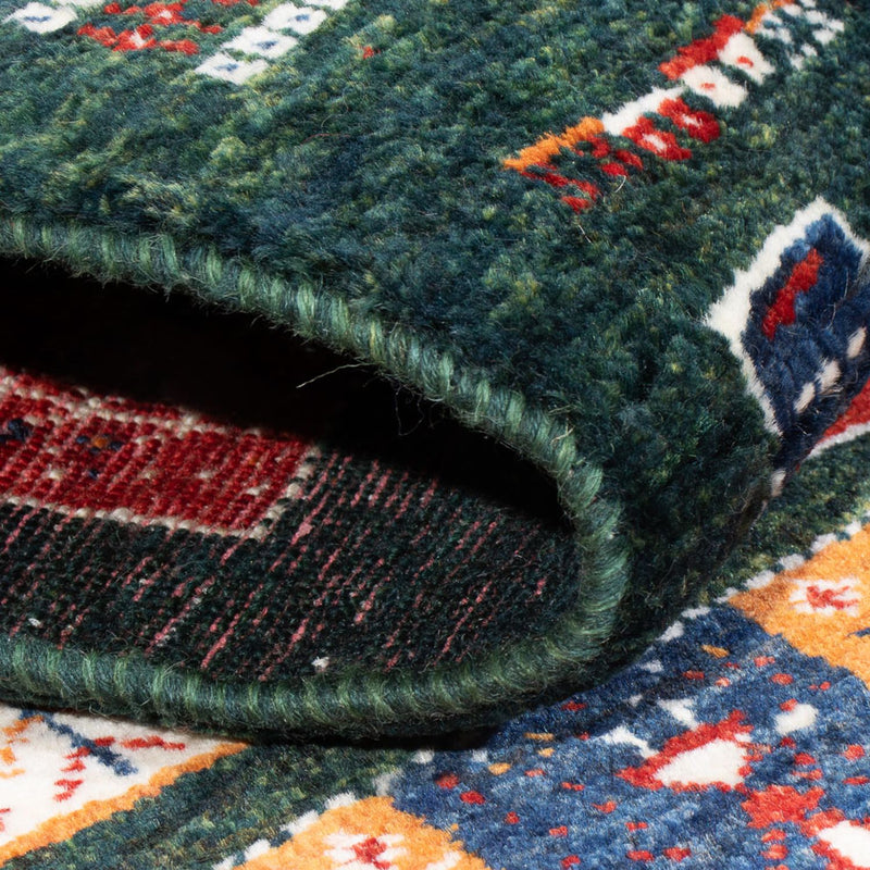 Gabbeh Rug - Loribaft Perser - 135 x 85 cm - dark green