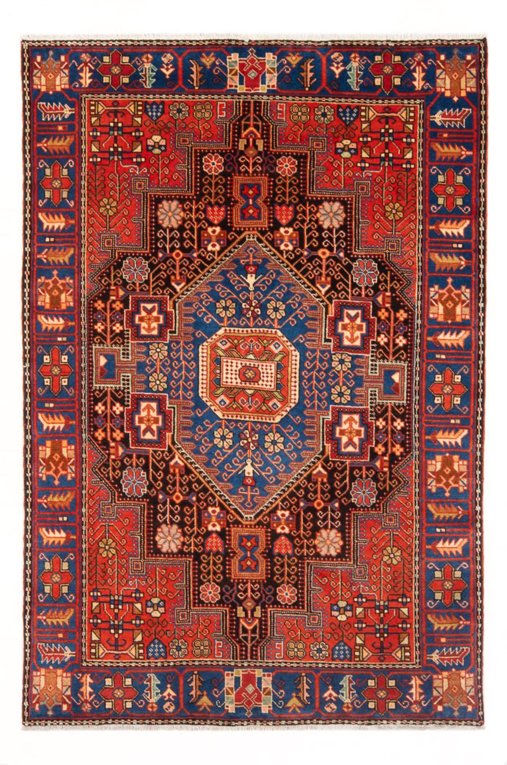 Perser Rug - Nomadic - 193 x 136 cm - blue