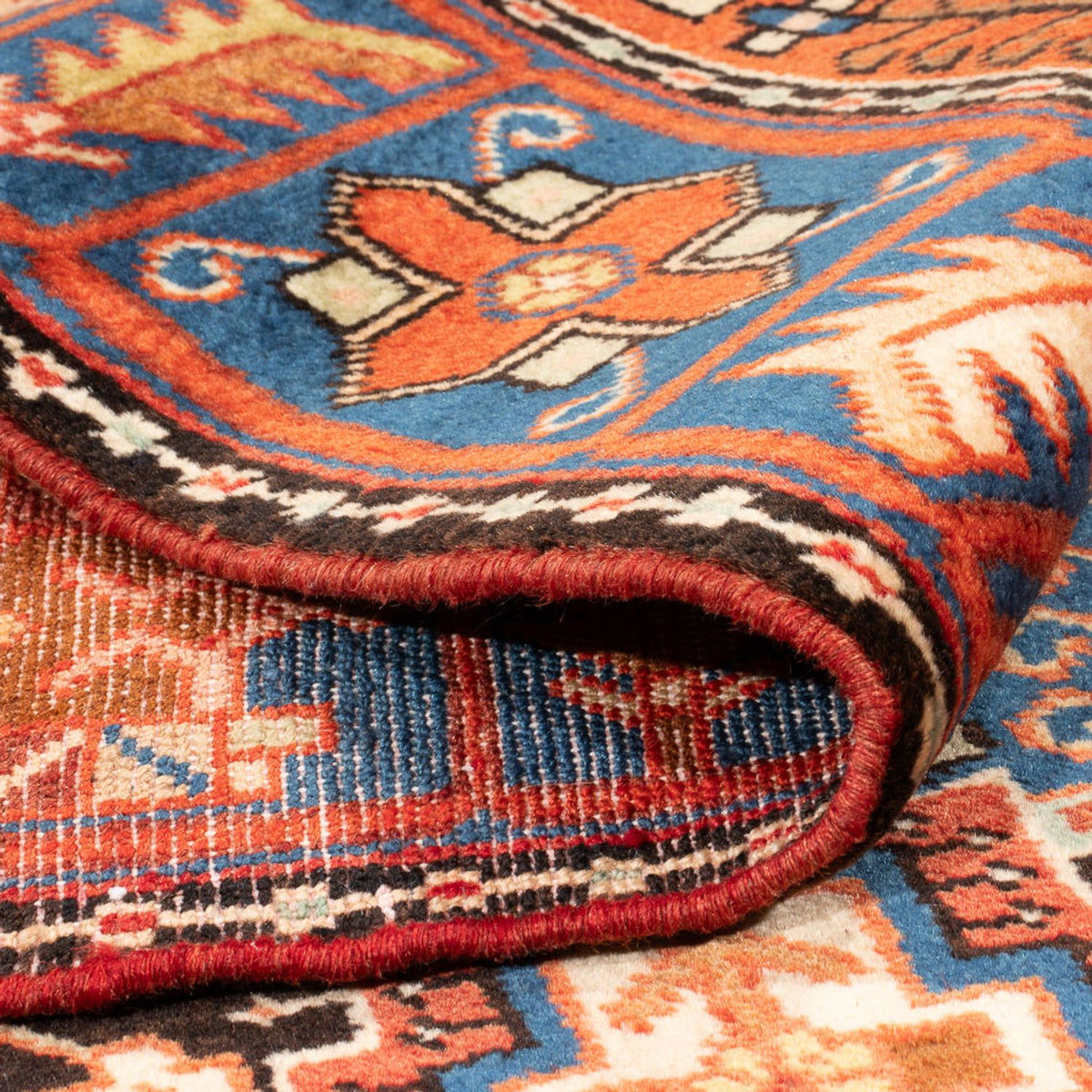 Perser Rug - Nomadic - 193 x 136 cm - blue