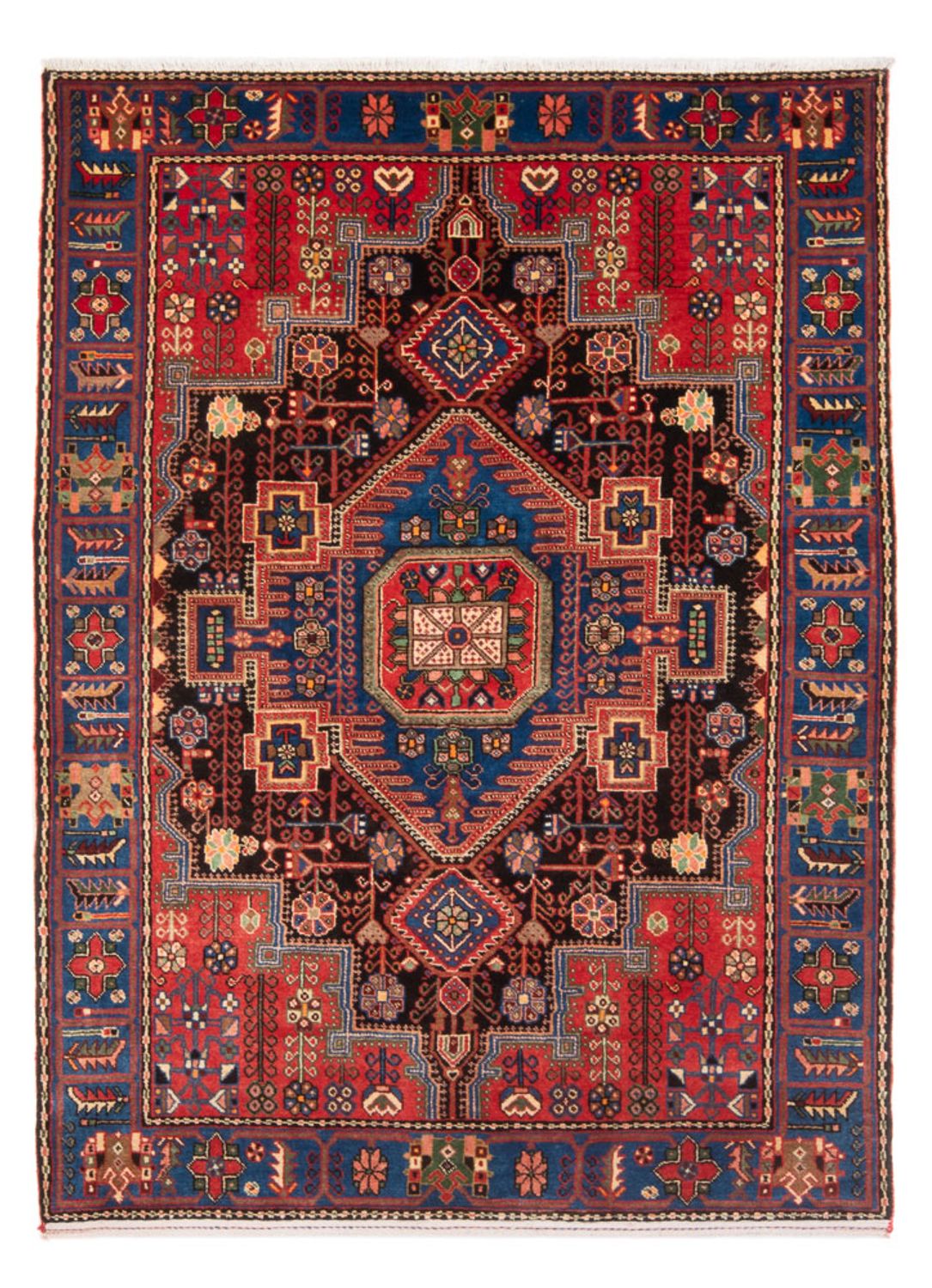 Perser Rug - Nomadic - 202 x 148 cm - bordeaux red