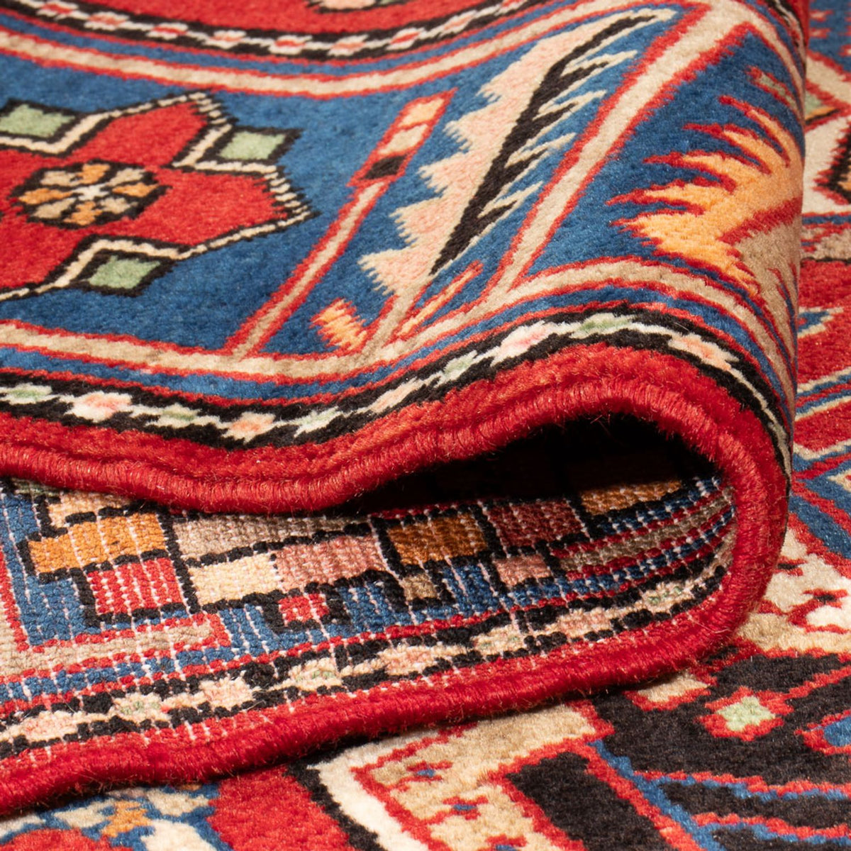 Perser Rug - Nomadic - 200 x 147 cm - bordeaux red