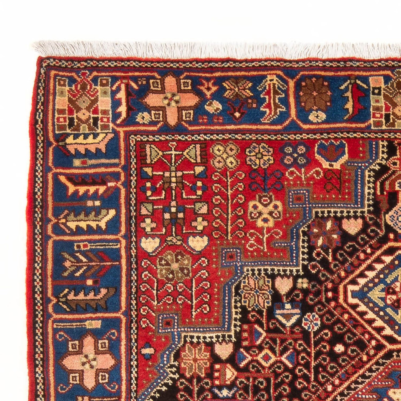 Perser Rug - Nomadic - 206 x 146 cm - bordeaux red