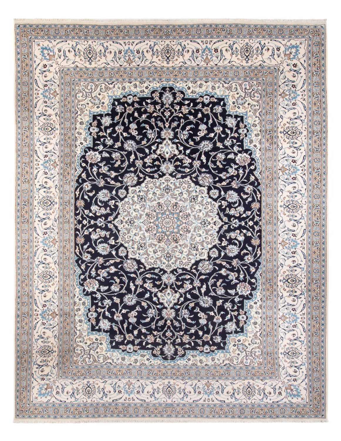 Perser Rug - Nain - 398 x 302 cm - dark blue