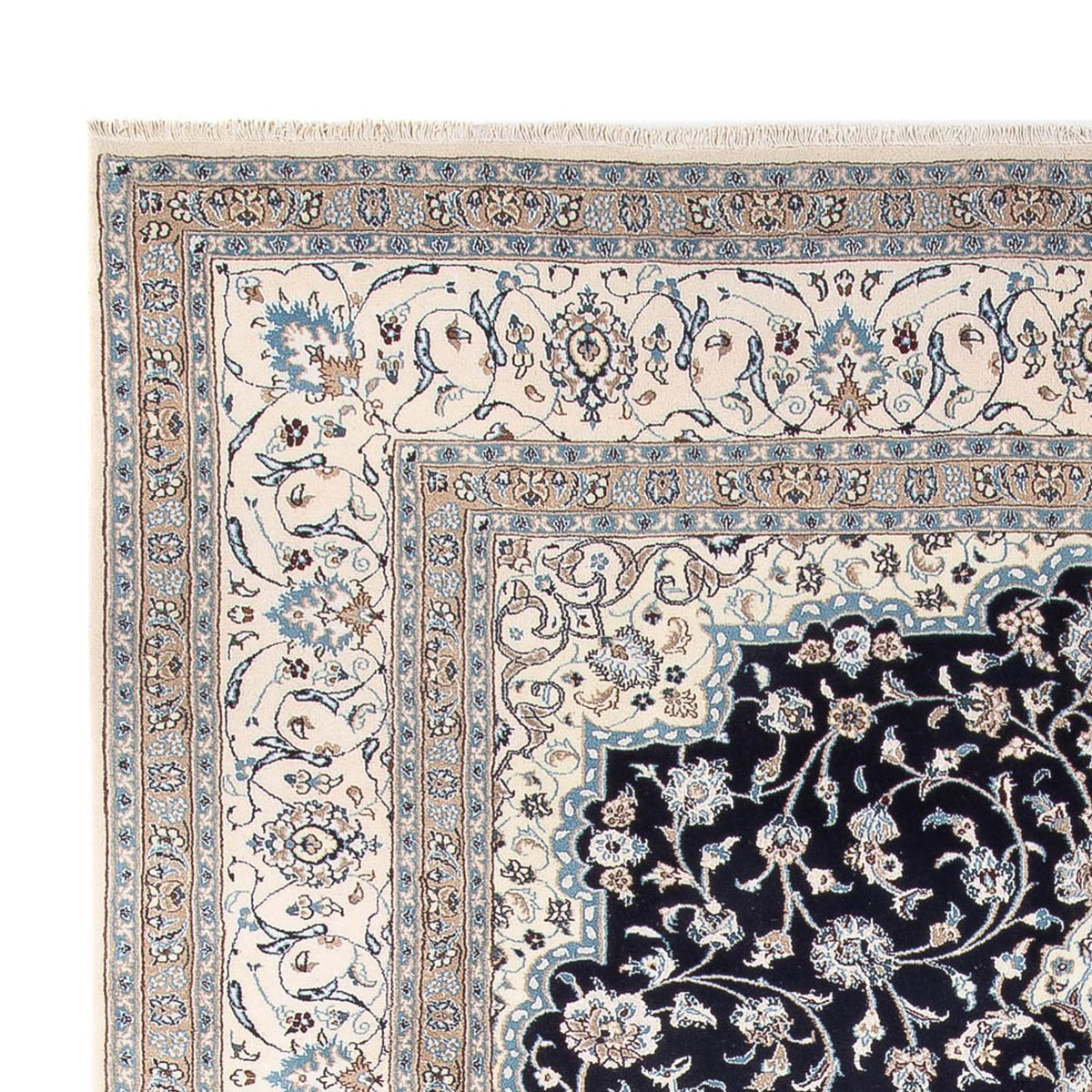 Perser Rug - Nain - 398 x 302 cm - dark blue