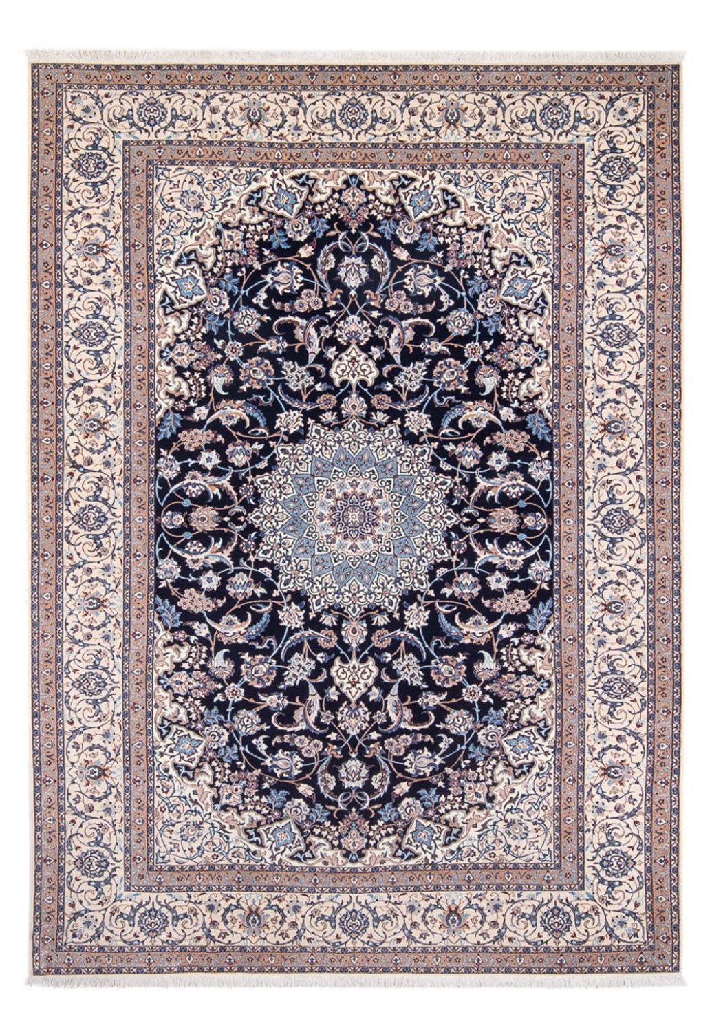 Perser Rug - Nain - Premium - 273 x 184 cm - dark blue
