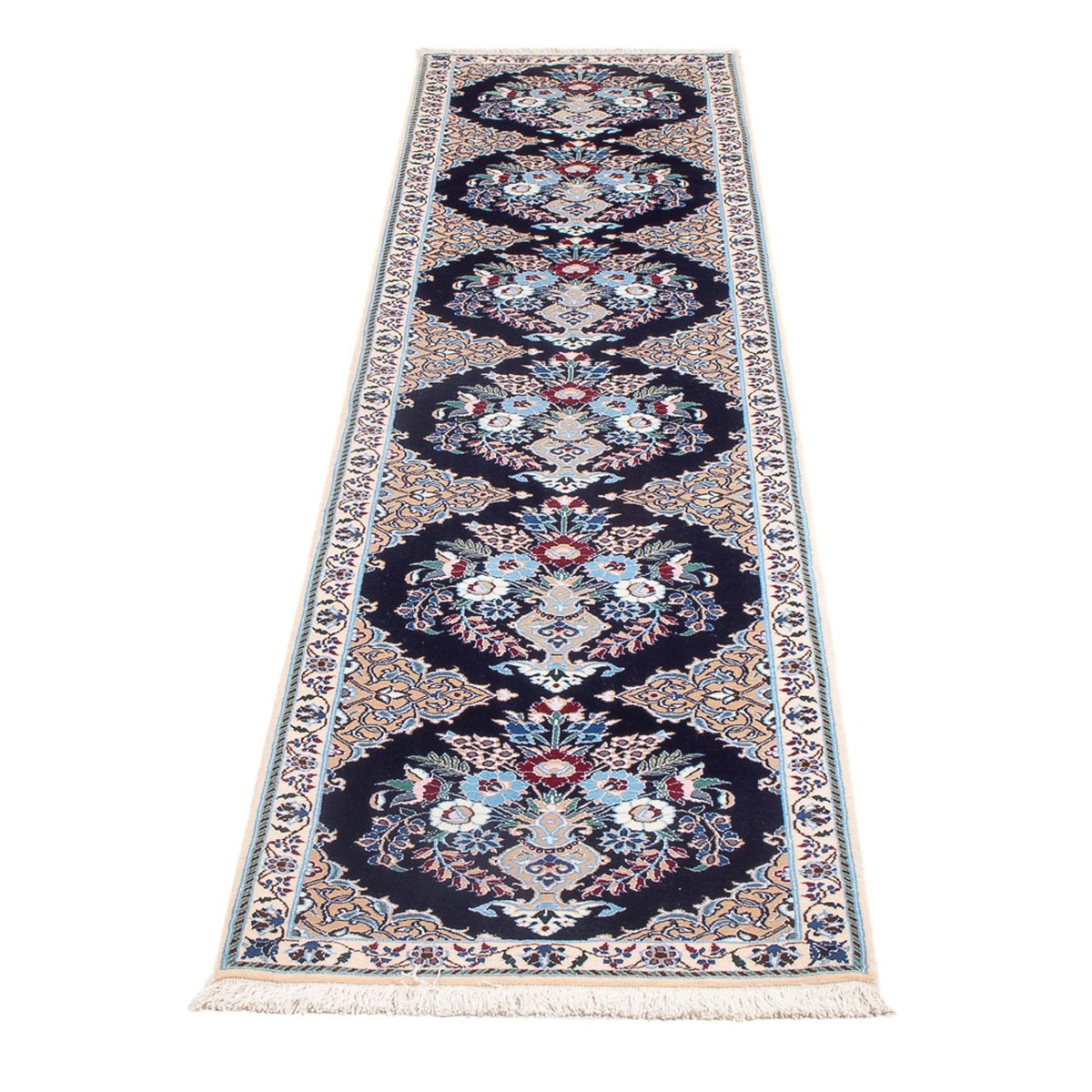 Runner Perser Rug - Nain - Premium - 228 x 48 cm - dark blue