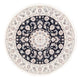 Perser Rug - Nain - Premium round  - 105 x 104 cm - dark blue