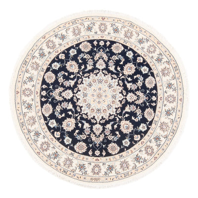 Perser Rug - Nain - Premium round  - 111 x 105 cm - dark blue