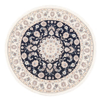Perser Rug - Nain - Premium round  - 111 x 105 cm - dark blue