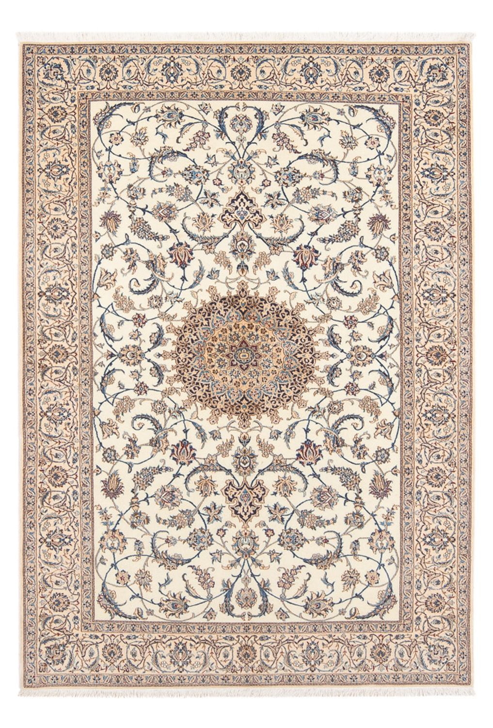 Perser Rug - Nain - Premium - 203 x 127 cm - light beige