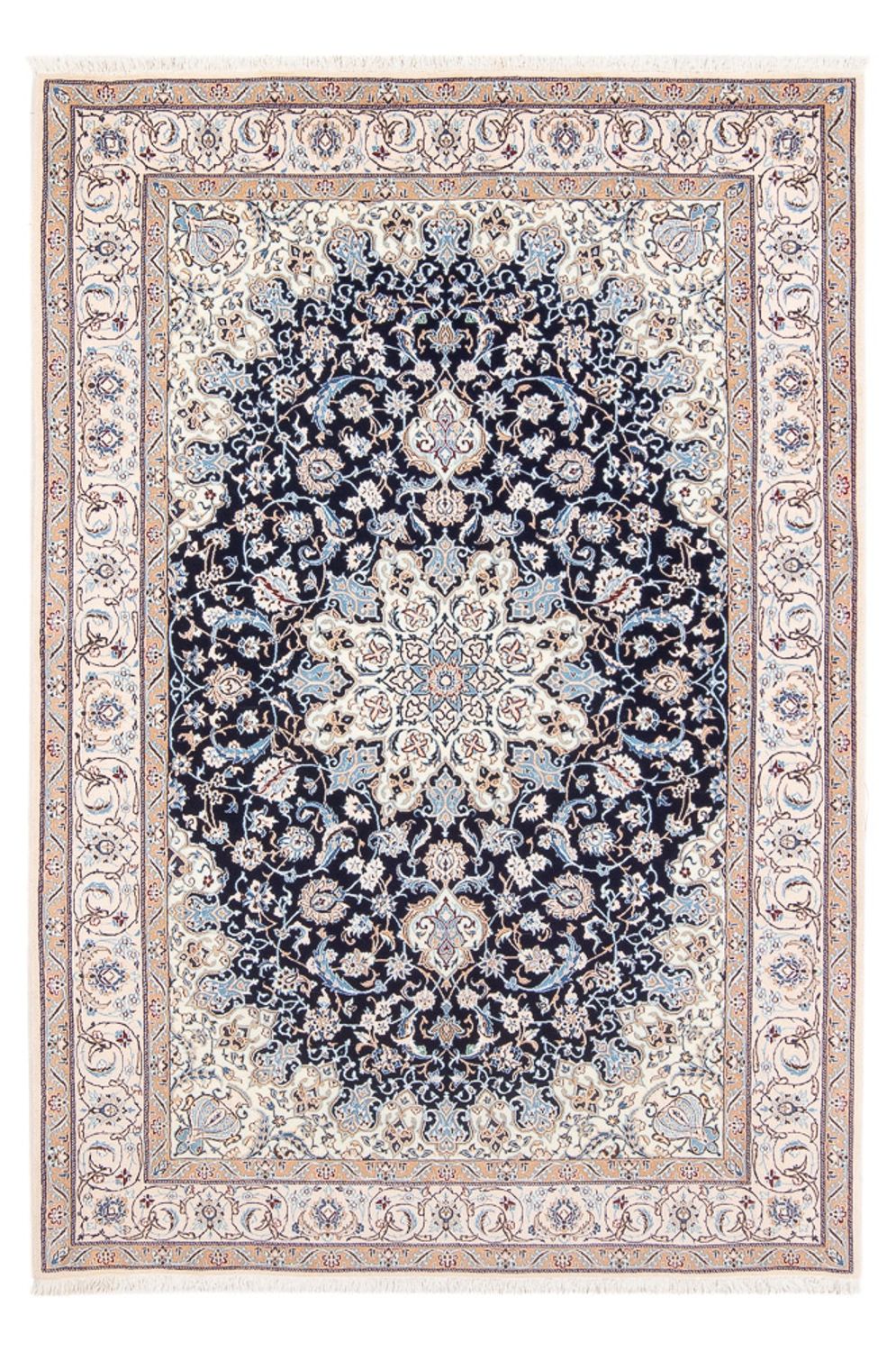 Perser Rug - Nain - Premium - 198 x 130 cm - dark blue
