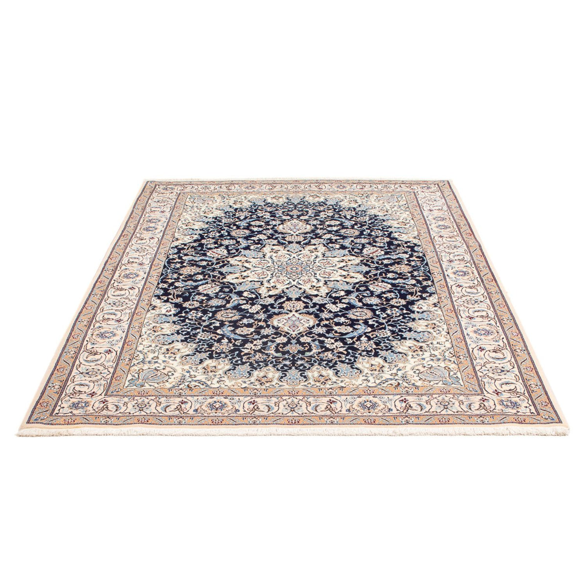 Perser Rug - Nain - Premium - 198 x 130 cm - dark blue