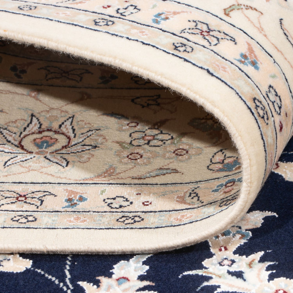 Perser Rug - Nain - Premium - 198 x 132 cm - dark blue