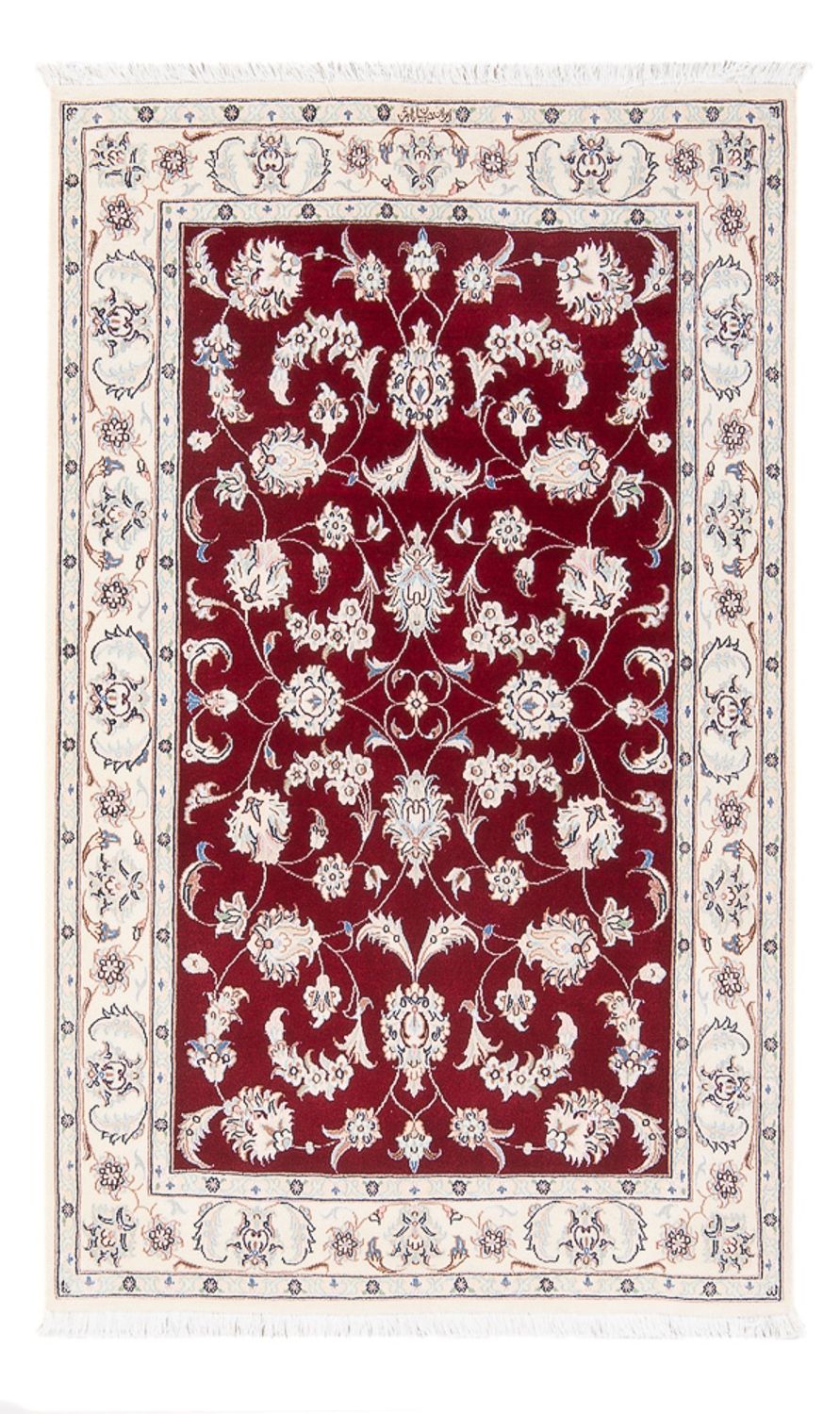 Perser Rug - Nain - Premium - 126 x 84 cm - red