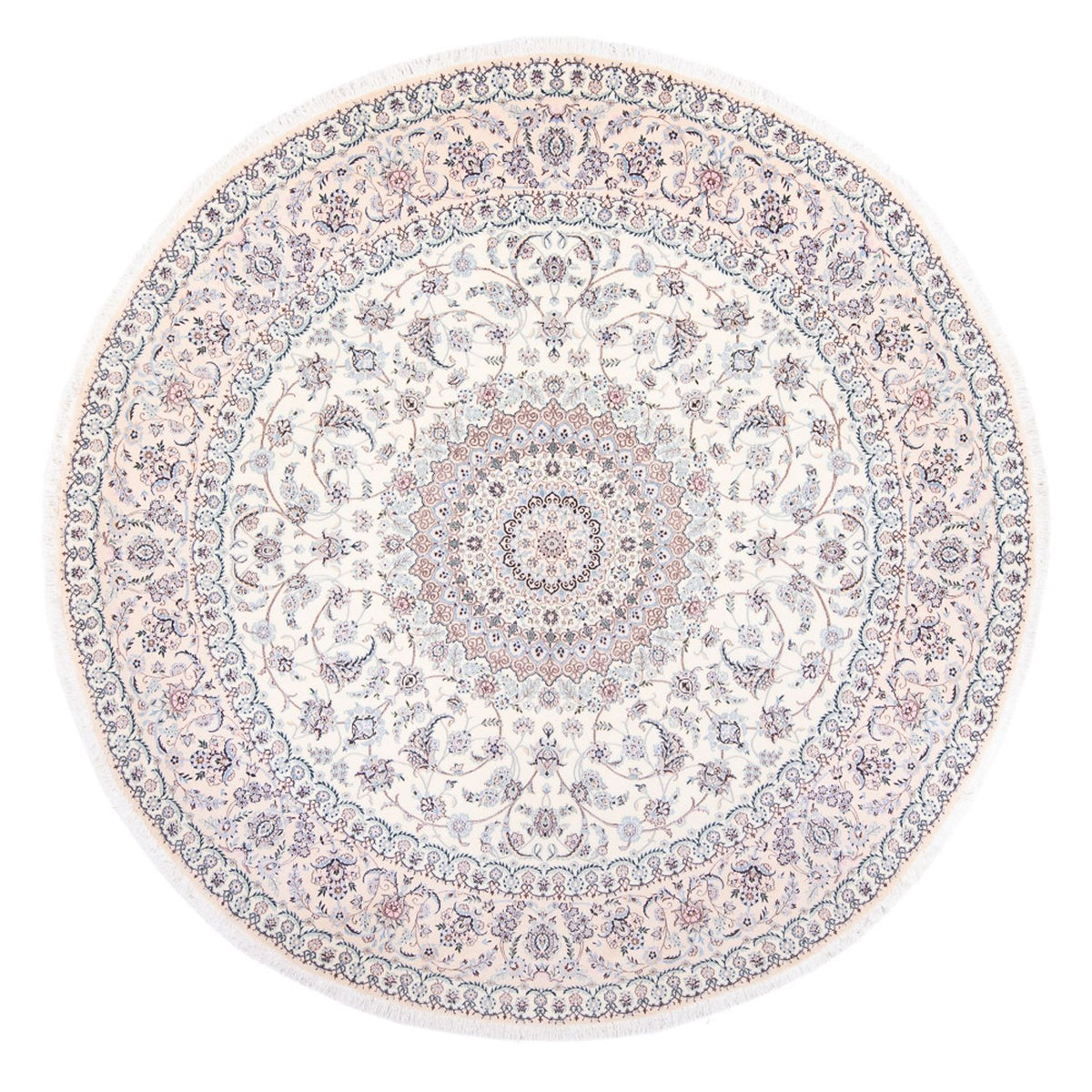Perser Rug - Nain - Premium round  - 247 x 247 cm - cream
