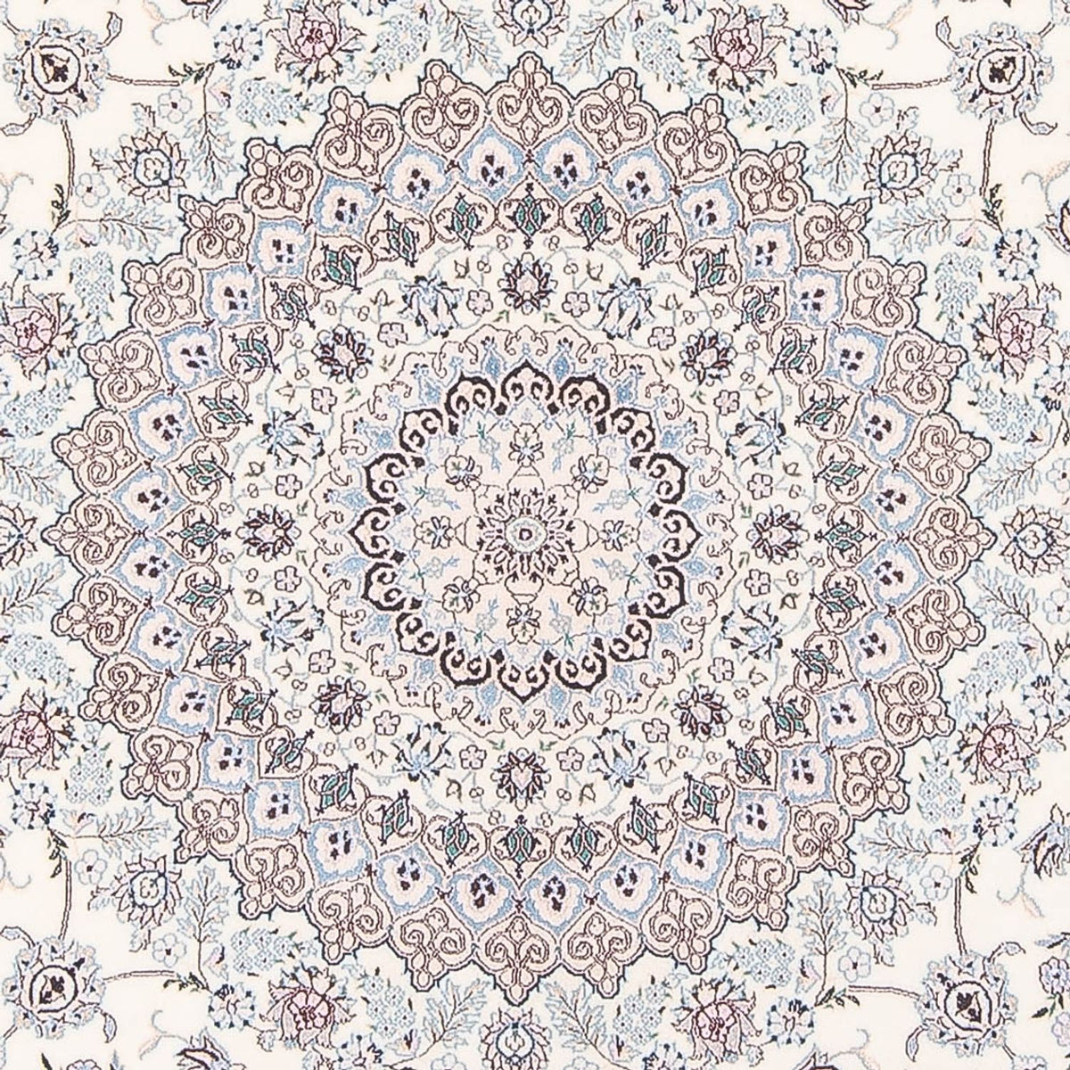 Perser Rug - Nain - Premium round  - 247 x 247 cm - cream