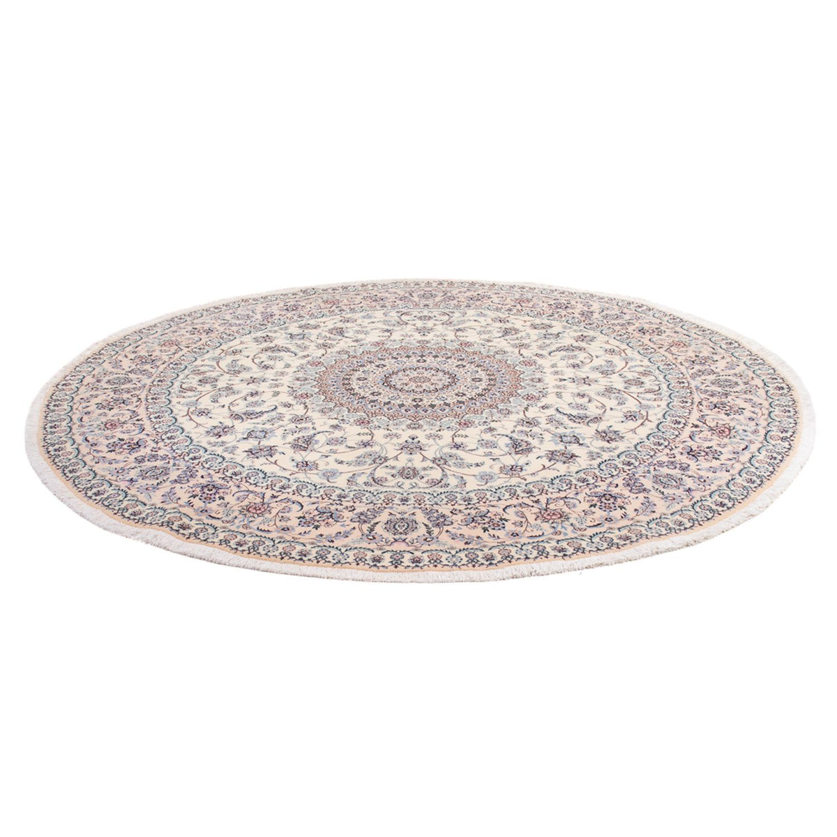 Perser Rug - Nain - Premium round  - 247 x 247 cm - cream