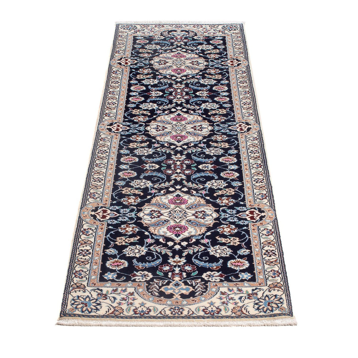 Runner Perser Rug - Nain - Premium - 196 x 50 cm - dark blue