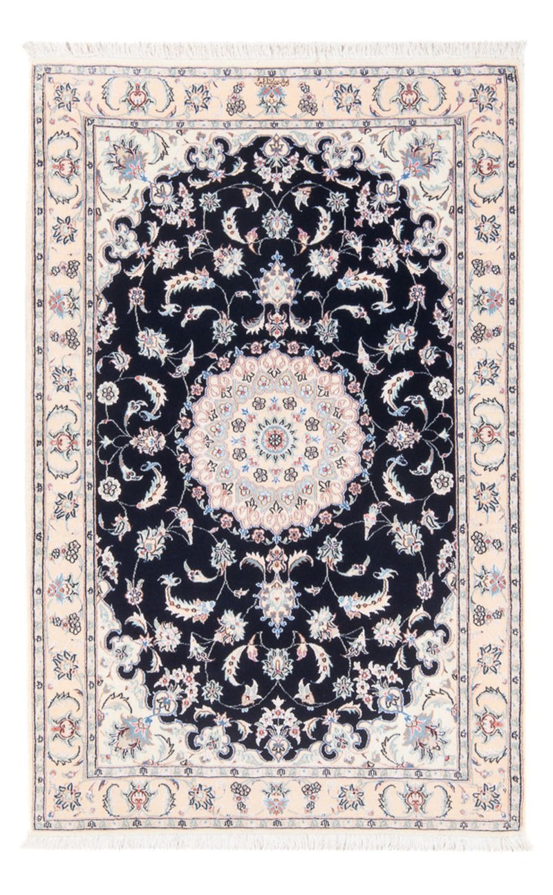 Perser Rug - Nain - Premium - 141 x 93 cm - dark blue