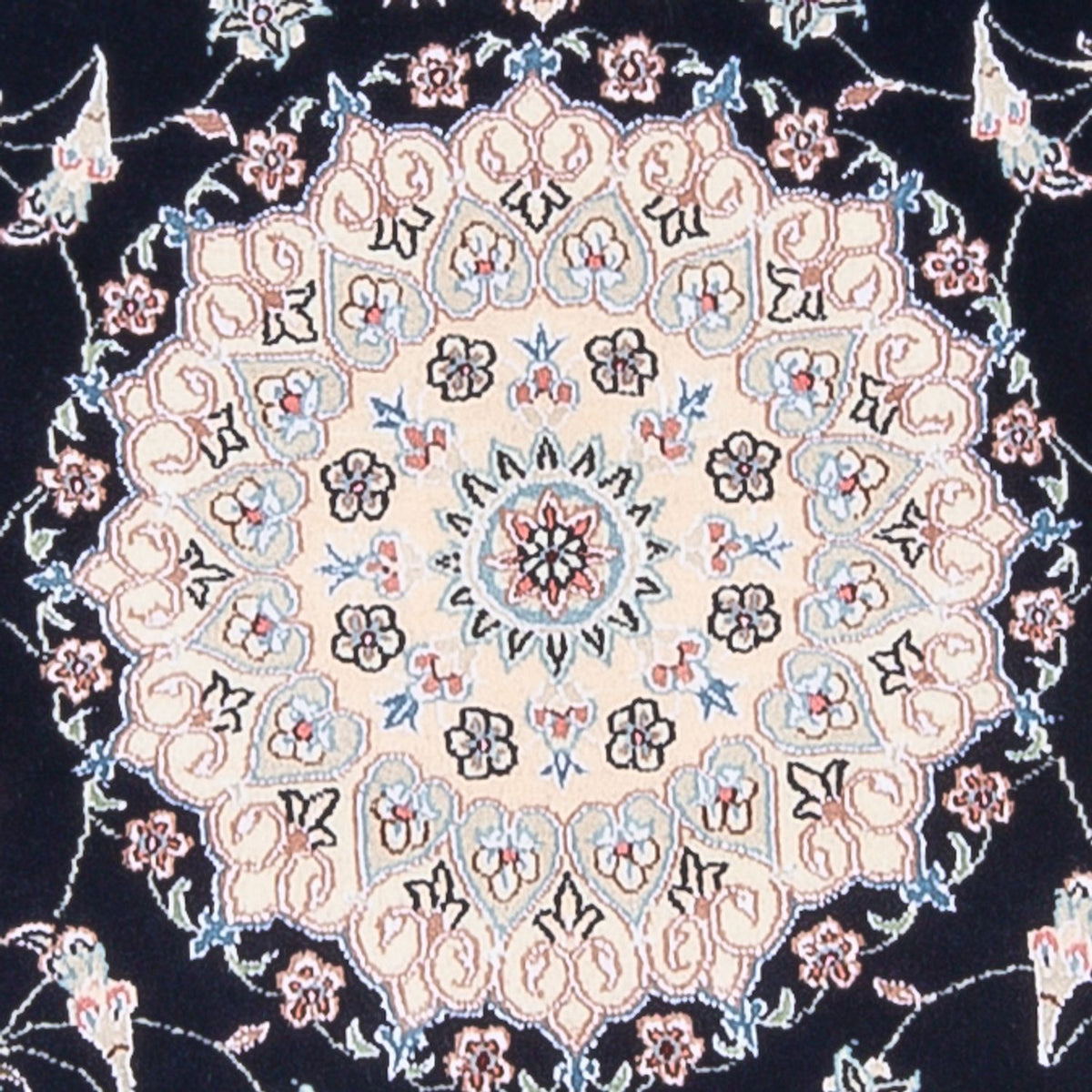 Perser Rug - Nain - Premium - 141 x 93 cm - dark blue